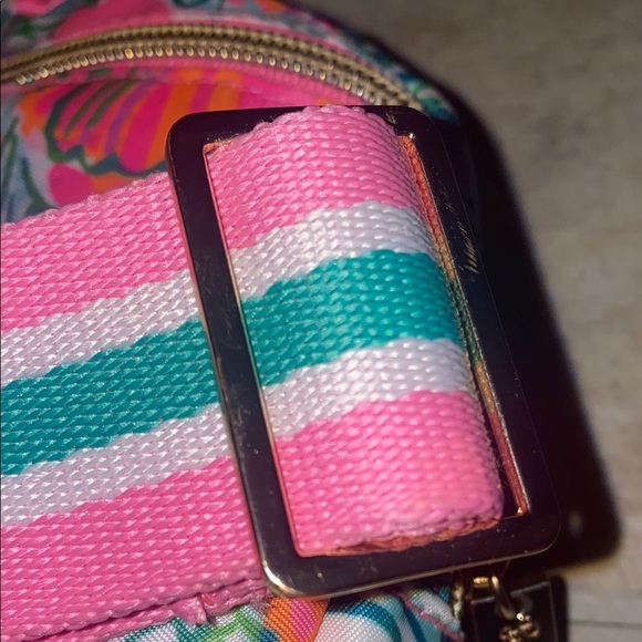 Lilly Pulitzer Pink and Green Floral Bag - Picture 7 of 12